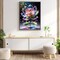 Lotus Diamond Painting Kits for Adults Beginners - Lotus Flowers Diamond Art Kits for Adults, Full Drill DIY 5D Diamond Painting Flowers Gem Art Crafts Kits for Home Wall Decor 12x16 in